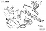 Bosch 0 601 948 520 Gsr 12 Ve-2 Cordless Screw Driver 12 V / Eu Spare Parts